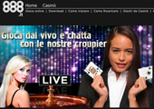 888 Casino sbarca in Italia con licenza aams